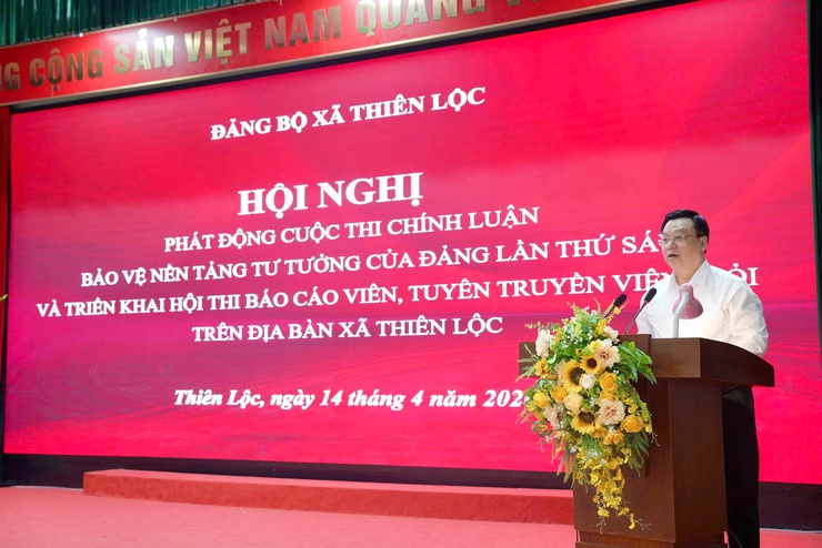 Thiên Lộc phát động Cuộc thi chính luận bảo vệ nền tảng tư tưởng của Đảng lần thứ Sáu và triển khai Hội thi Báo cáo viên, tuyên truyền viên giỏi năm 2026- Ảnh 13.