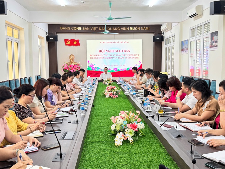UBND xã tổ chức hội nghị giao ban Ban chỉ đạo công tác an toàn thực phẩm quý 1; phương hướng, nhiệm vụ 9 tháng cuối năm 2026- Ảnh 4.