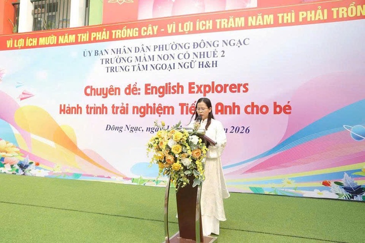 Trường Mầm non Cổ Nhuế 2 tổ chức Chuyên đề cấp Phường “English Explorers - Hành trình trải nghiệm tiếng Anh cho bé”
- Ảnh 2.