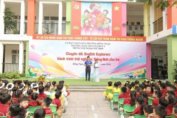 Trường Mầm non Cổ Nhuế 2 tổ chức Chuyên đề cấp Phường “English Explorers - Hành trình trải nghiệm tiếng Anh cho bé”
- Ảnh 3.