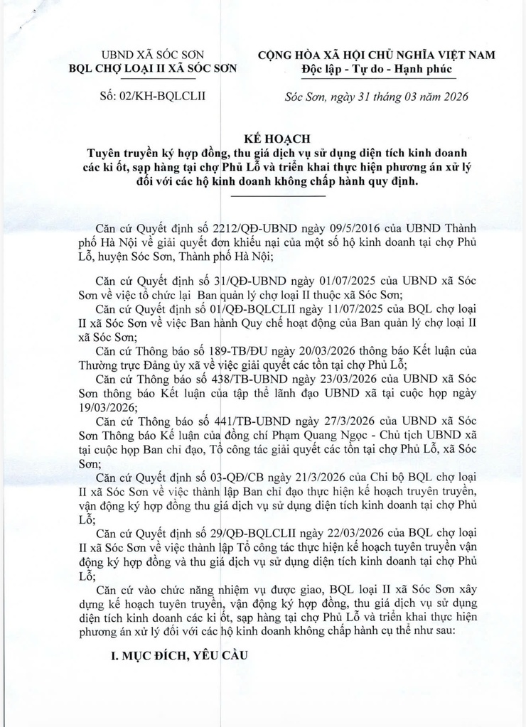 TĂNG CƯỜNG TUYÊN TRUYỀN KÝ HỢP ĐỒNG, THU GIÁ DỊCH VỤ TẠI CHỢ PHÙ LỖ- Ảnh 1.