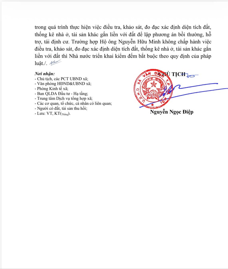 Thông báo thu hồi đất để thực hiện dự án: Xây dựng HTKT khu 1 - Trung tâm thương mại dịch vụ đất ở mới thị trấn Vân Đình, huyện Ứng Hoà, thành phố Hà Nội- Ảnh 4.