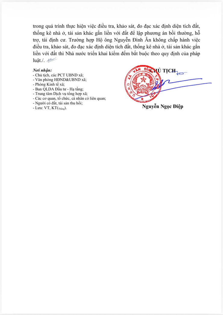 Thông báo thu hồi đất để thực hiện dự án: Xây dựng HTKT khu 1 - Trung tâm thương mại dịch vụ đất ở mới thị trấn Vân Đình, huyện Ứng Hoà, thành phố Hà Nội- Ảnh 4.