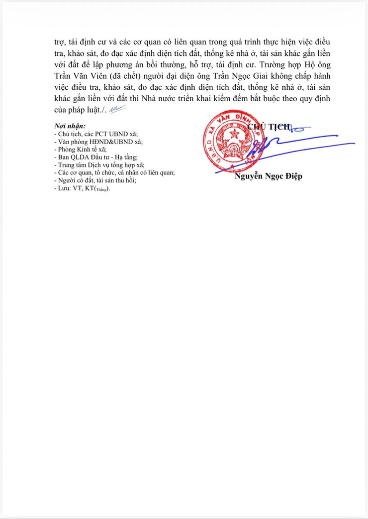 Thông báo thu hồi đất để thực hiện dự án: Xây dựng HTKT khu 1 - Trung tâm thương mại dịch vụ đất ở mới thị trấn Vân Đình, huyện Ứng Hoà, thành phố Hà Nội- Ảnh 4.