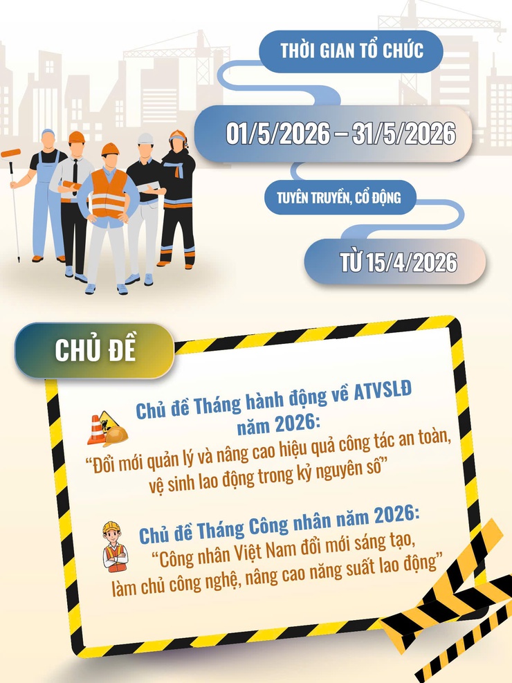 Phường Đông Ngạc phát động Tháng hành động về An toàn, vệ sinh lao động và Tháng Công nhân năm 2026- Ảnh 2.