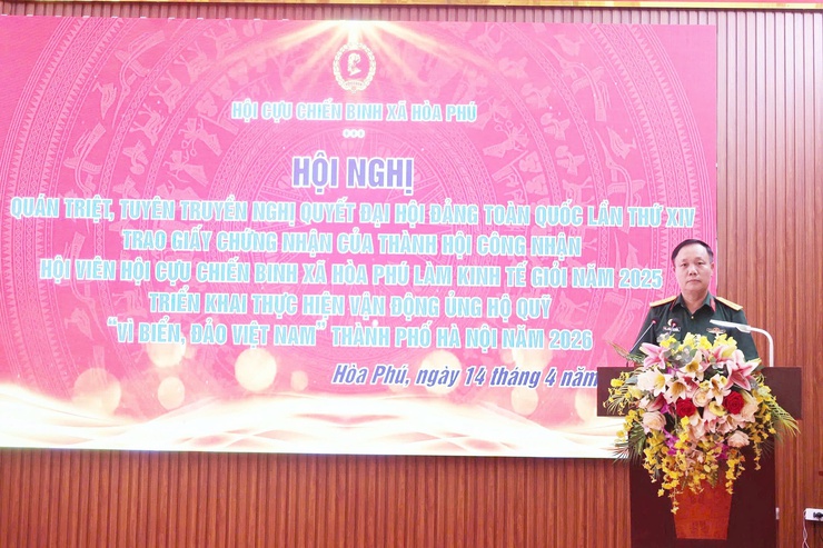 Hội Cựu chiến binh xã Hòa Phú: Hội nghị nghiên cứu, quán triệt và triển khai Nghị quyết Đại hội Đảng toàn quốc lần thứ XIV- Ảnh 2.