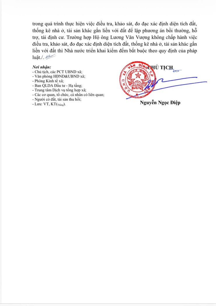 Thông báo thu hồi đất để thực hiện dự án: Xây dựng HTKT khu 1 - Trung tâm thương mại dịch vụ đất ở mới thị trấn Vân Đình, huyện Ứng Hoà, thành phố Hà Nội- Ảnh 4.