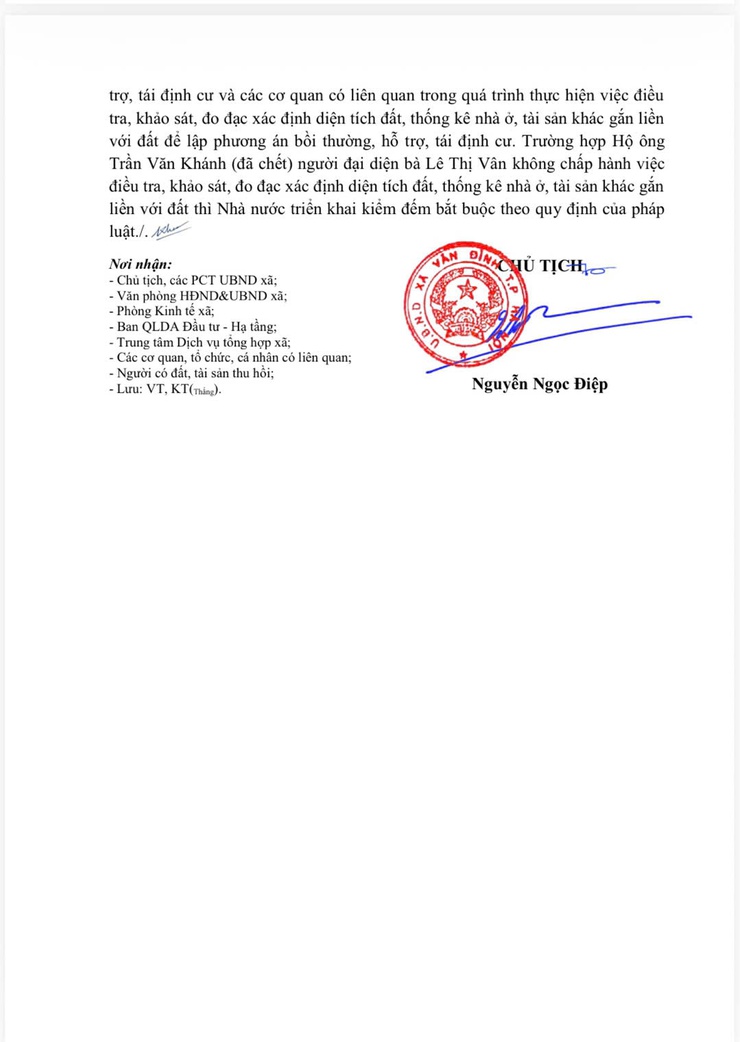 Thông báo thu hồi đất để thực hiện dự án: Xây dựng HTKT khu 1 - Trung tâm thương mại dịch vụ đất ở mới thị trấn Vân Đình, huyện Ứng Hoà, thành phố Hà Nội- Ảnh 4.