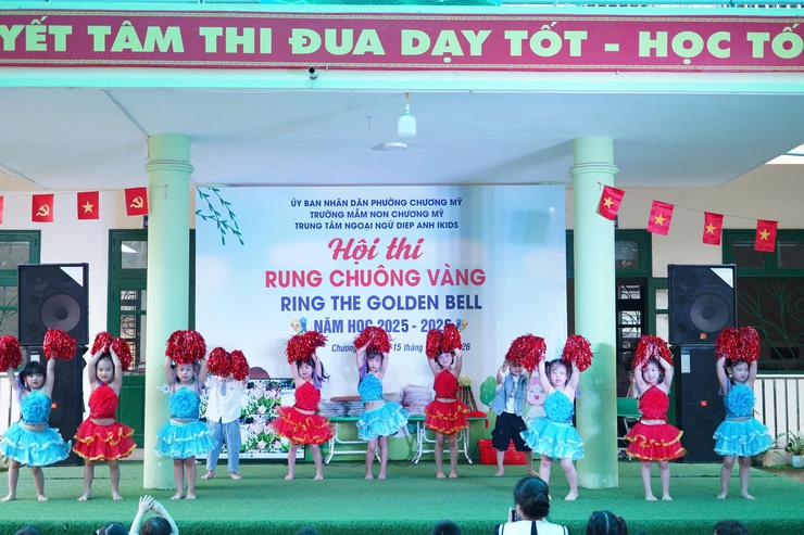 Trường mầm non Chương Mỹ tổ chức Hội thi “Rung chuông vàng” tiếng Anh sôi nổi, bổ ích- Ảnh 1.