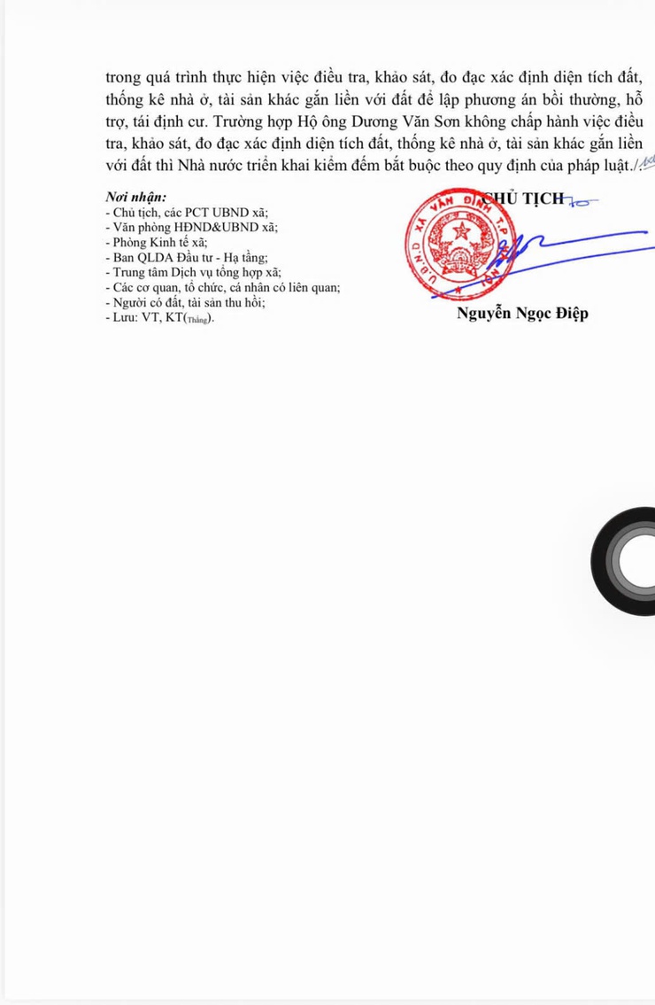 Thông báo thu hồi đất để thực hiện dự án: Xây dựng HTKT khu 1 - Trung tâm thương mại dịch vụ đất ở mới thị trấn Vân Đình, huyện Ứng Hoà, thành phố Hà Nội- Ảnh 4.