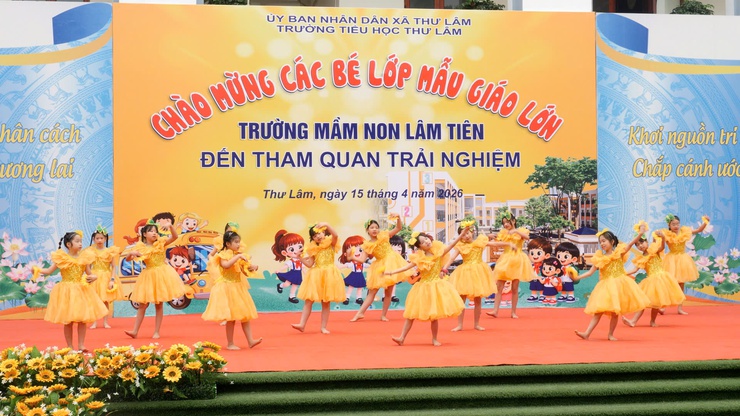 TRƯỜNG TIỂU HỌC THƯ LÂM TỔ CHỨC CHƯƠNG TRÌNH CHÀO MỪNG CÁC BÉ LỚP MẪU GIÁO LỚN TRƯỜNG MẦM NON LÂM TIÊN ĐẾN THAM QUAN, TRẢI NGHIỆM- Ảnh 16.