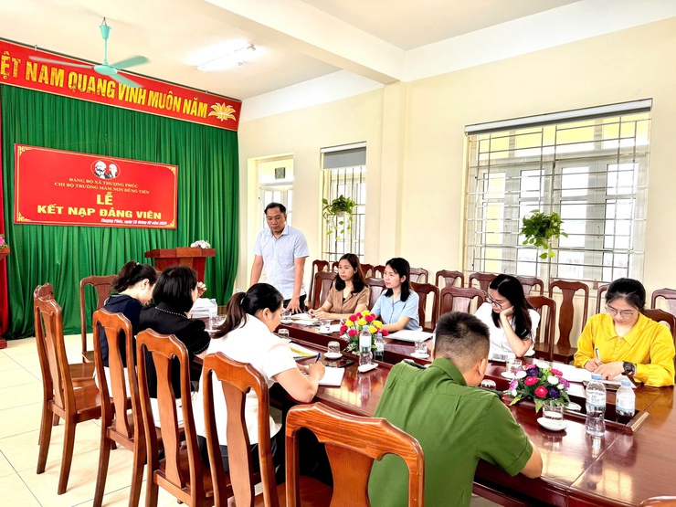 Xã Thượng Phúc kiểm tra an toàn thực phẩm tại Trường Mầm non Dũng Tiến- Ảnh 1.