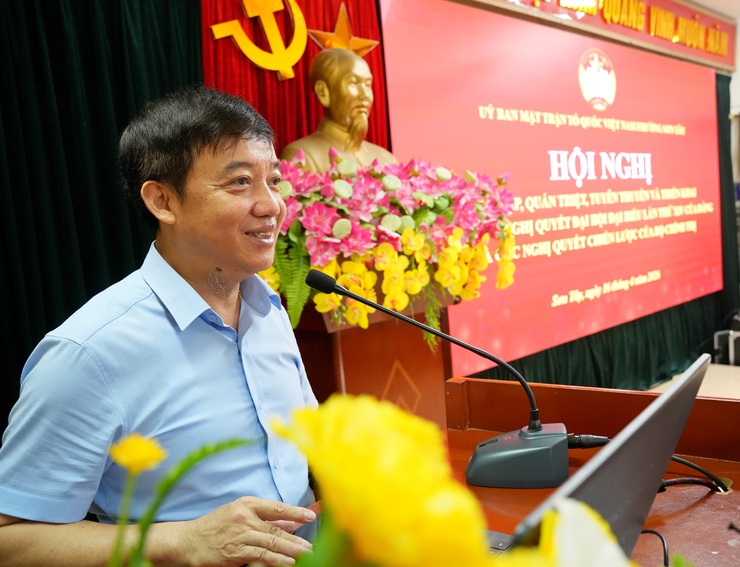 SƠN TÂY TỔ CHỨC HỘI NGHỊ HỌC TẬP, QUÁN TRIỆT, TUYÊN TRUYỀN VÀ TRIỂN KHAI THỰC HIỆN NGHỊ QUYẾT ĐẠI HỘI ĐẠI BIỂU TOÀN QUỐC LẦN THỨ XIV CỦA ĐẢNG.- Ảnh 1.