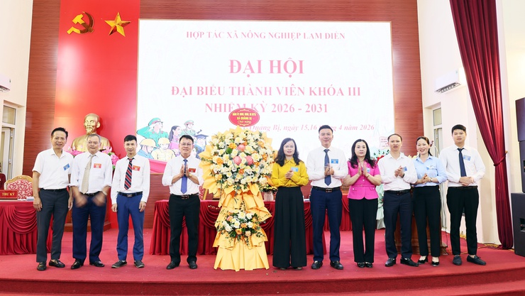 Hợp tác xã nông nghiệp Lam Điền tổ chức thành công Đại hội nhiệm kỳ 2026 - 2031- Ảnh 1.