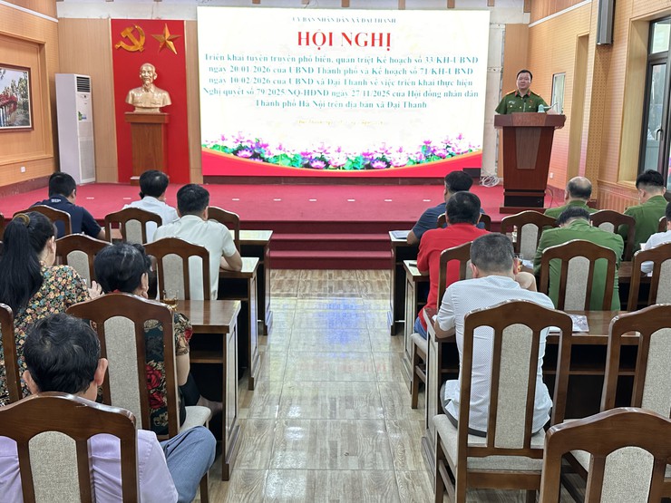 Xã Đại Thanh tuyên truyền Nghị quyết 79/2025/NQ-HĐND thành phố Hà Nội- Ảnh 1.