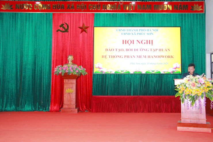 Phúc Sơn tổ chức hội nghị tập huấn, đào tạo, hướng dẫn sử dụng Hệ thống HanoiWork- Ảnh 1.