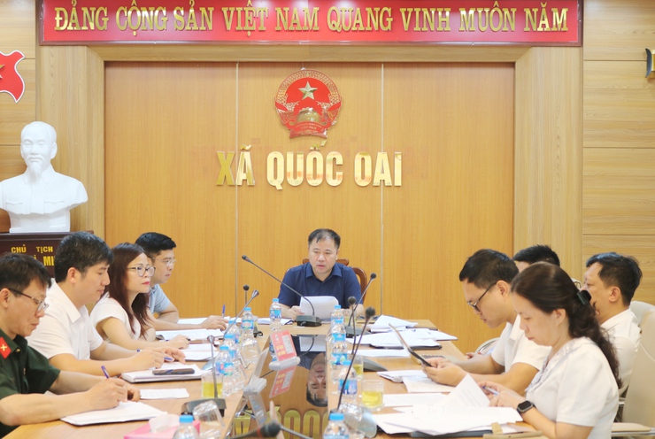 Quốc Oai họp tập thể UBND xã tháng 4/2026: Tập trung cao công tác chuẩn bị Lễ hội Chùa Thầy- Ảnh 2.