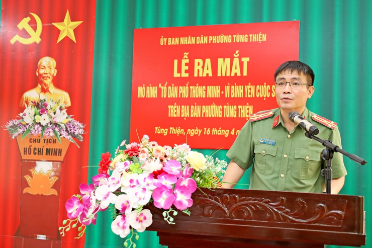 Phường Tùng Thiện ra mắt mô hình “Tổ dân phố thông minh – Vì bình yên cuộc sống”- Ảnh 5.