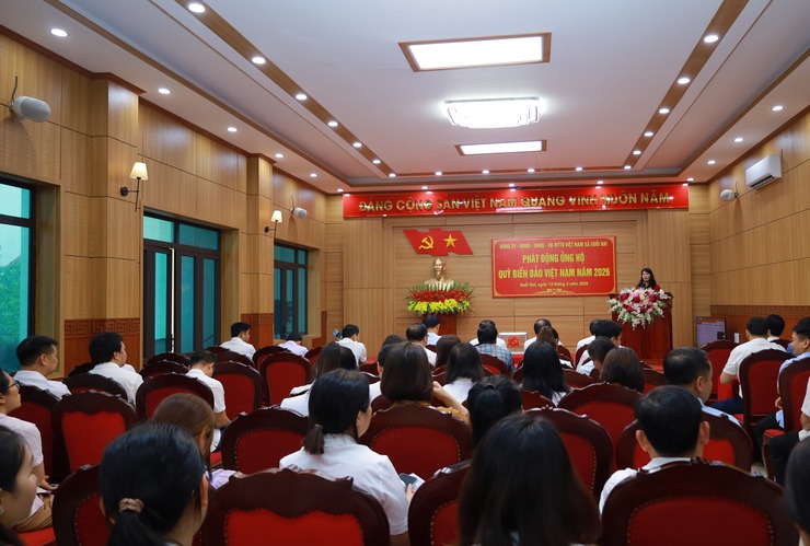 Xã Suối Hai phát động ủng hộ Quỹ “Vì biển, đảo Việt Nam” năm 2026- Ảnh 1.