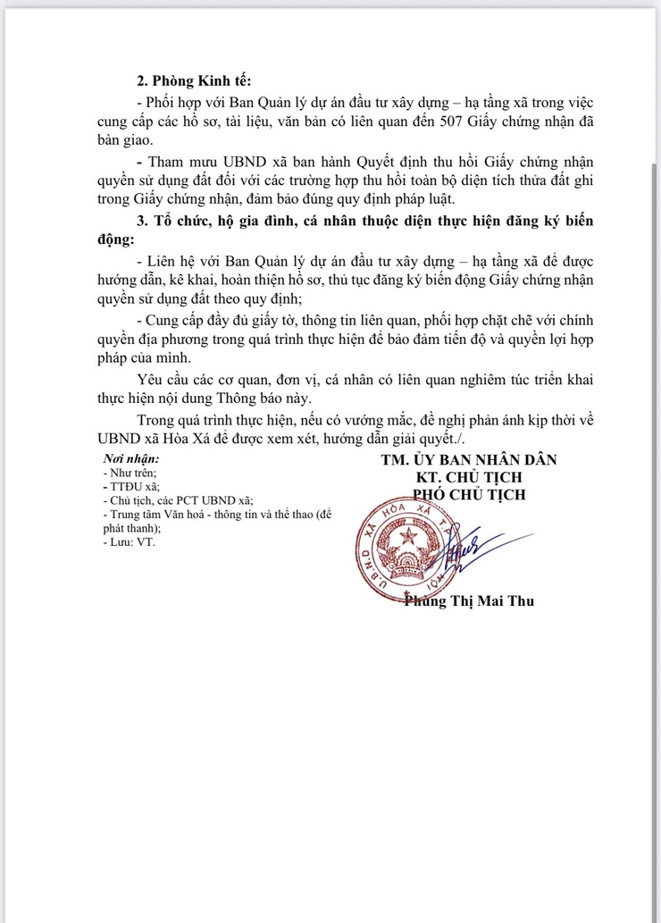 THÔNG BÁO ĐĂNG KÝ BIẾN ĐỘNG ĐẤT ĐAI TẠI THÔN XUÂN QUANG- Ảnh 2.