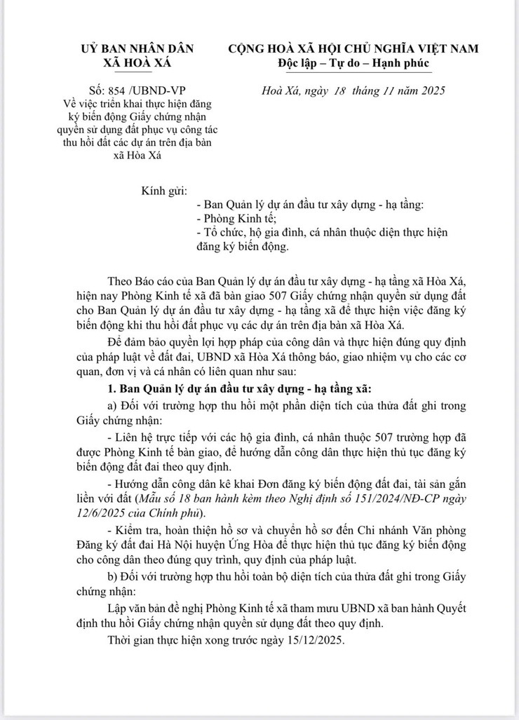 THÔNG BÁO ĐĂNG KÝ BIẾN ĐỘNG ĐẤT ĐAI TẠI THÔN XUÂN QUANG- Ảnh 3.