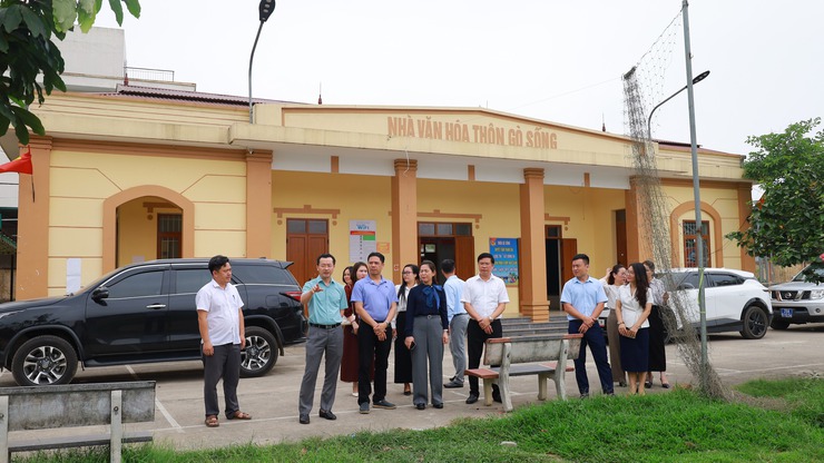 Đoàn khảo sát của Sở Văn hóa và Thể thao Hà Nội làm việc tại xã Suối Hai về thí điểm mô hình tổ chức hoạt động tại thiết chế văn hóa, thể thao cơ sở- Ảnh 3.
