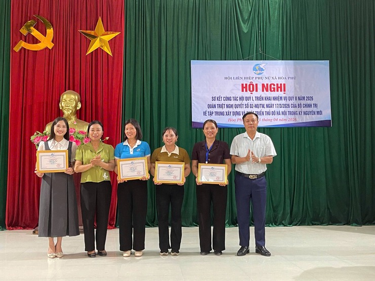 HỘI LHPN XÃ HÒA PHÚ TỔ CHỨC HỘI NGHỊ SƠ KẾT CÔNG TÁC HỘI QUÝ I, TRIỂN KHAI NHIỆM VỤ QUÝ II NĂM 2026- Ảnh 1.