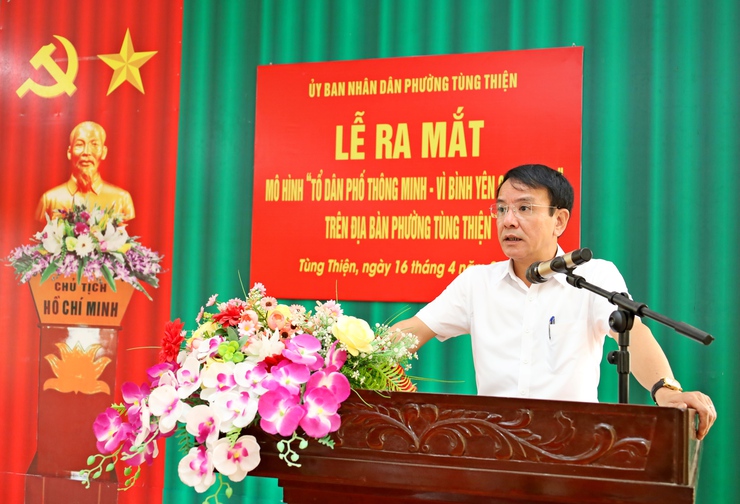 Phường Tùng Thiện ra mắt mô hình “Tổ dân phố thông minh – Vì bình yên cuộc sống”- Ảnh 6.