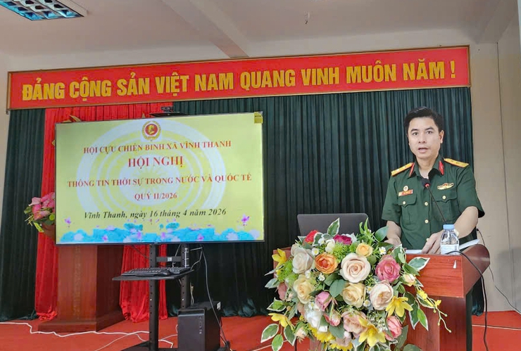 HỘI CỰU CHIẾN BINH XÃ VĨNH THANH TỔ CHỨC THÔNG TIN THỜI SỰ NHÂN KỶ NIỆM 30/4- Ảnh 1.