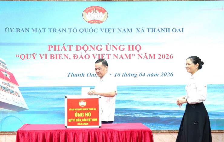 Thanh Oai phát động ủng hộ Quỹ "Vì biển, đảo Việt Nam" năm 2026- Ảnh 7.