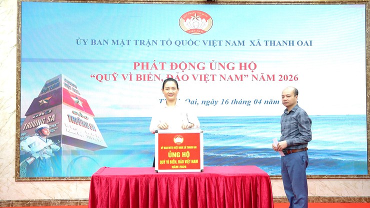 Thanh Oai phát động ủng hộ Quỹ "Vì biển, đảo Việt Nam" năm 2026- Ảnh 8.