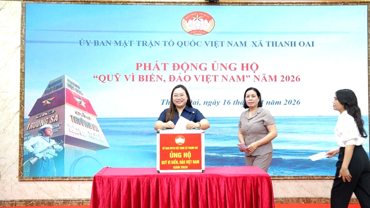 Thanh Oai phát động ủng hộ Quỹ "Vì biển, đảo Việt Nam" năm 2026- Ảnh 10.