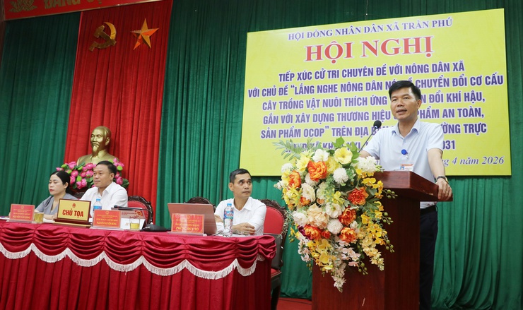 Thường trực HĐND xã Trần Phú tổ chức hội nghị tiếp xúc cử tri chuyên đề với hội viên nông dân- Ảnh 6.