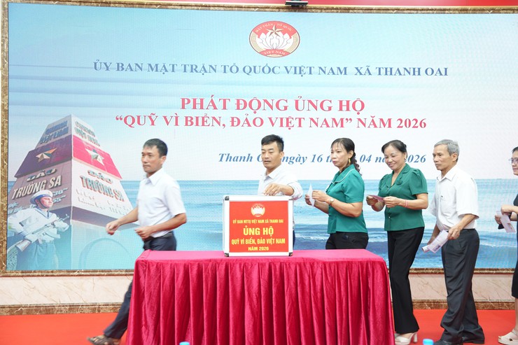 Thanh Oai phát động ủng hộ Quỹ "Vì biển, đảo Việt Nam" năm 2026- Ảnh 12.