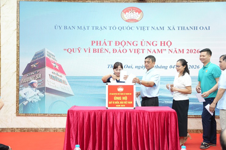 Thanh Oai phát động ủng hộ Quỹ "Vì biển, đảo Việt Nam" năm 2026- Ảnh 13.