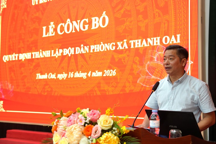 Xã Thanh Oai ra mắt 28 đội dân phòng đảm bảo an toàn PCCC &CNCH tại các thôn, TDP- Ảnh 5.