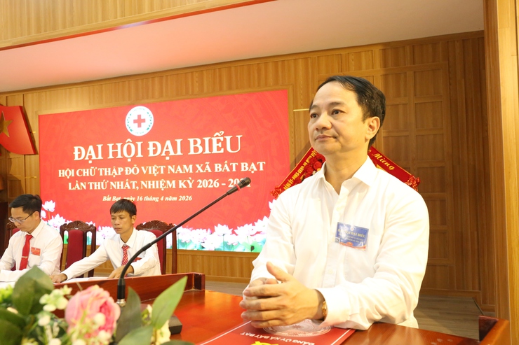 Đại hội Hội Chữ thập đỏ xã Bất Bạt lần thứ I: Lan tỏa giá trị nhân ái, hướng tới phát triển bền vững- Ảnh 4.