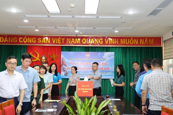 Ủy ban MTTQ Việt Nam phường Yên Sở phát động ủng hộ Quỹ “Vì biển, đảo Việt Nam” năm 2026- Ảnh 4.