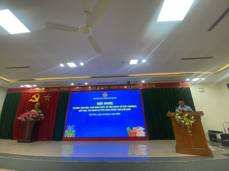 Hội Nông dân xã Thư Lâm tổ chức bồi dưỡng nghiệp vụ công tác Hội và phong trào nông dân năm 2026; kỹ năng tuyên truyền vận động trong công tác giải phóng mặt bằng- Ảnh 5.