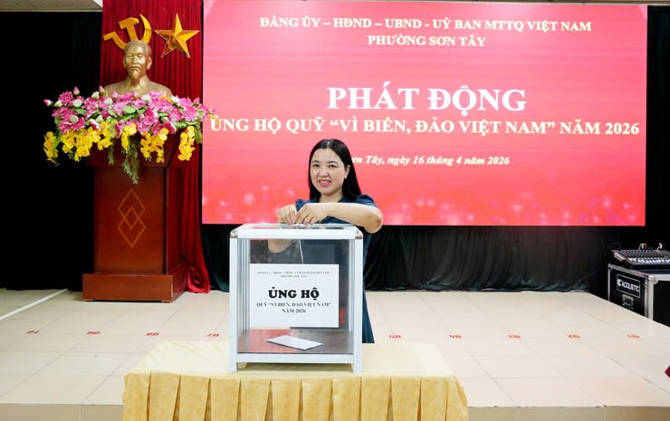 SƠN TÂY PHÁT ĐỘNG ỦNG HỘ QUỸ "VÌ BIỂN, ĐẢO VIỆT NAM" NĂM 2026- Ảnh 2.
