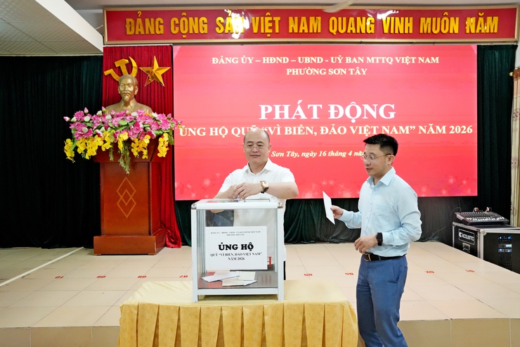 SƠN TÂY PHÁT ĐỘNG ỦNG HỘ QUỸ "VÌ BIỂN, ĐẢO VIỆT NAM" NĂM 2026- Ảnh 3.
