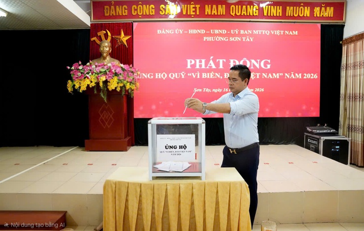 SƠN TÂY PHÁT ĐỘNG ỦNG HỘ QUỸ "VÌ BIỂN, ĐẢO VIỆT NAM" NĂM 2026- Ảnh 4.