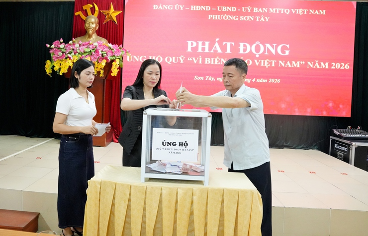 SƠN TÂY PHÁT ĐỘNG ỦNG HỘ QUỸ "VÌ BIỂN, ĐẢO VIỆT NAM" NĂM 2026- Ảnh 5.