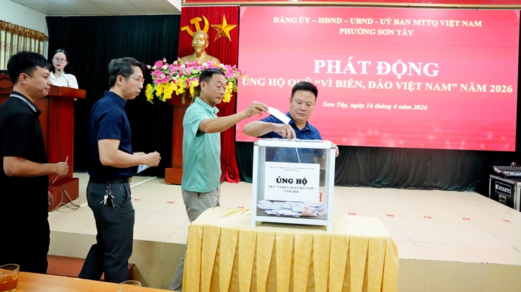 SƠN TÂY PHÁT ĐỘNG ỦNG HỘ QUỸ "VÌ BIỂN, ĐẢO VIỆT NAM" NĂM 2026- Ảnh 6.