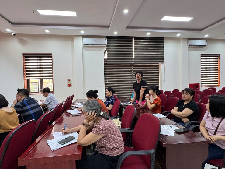 Ban Đại diện Hội đồng quản trị Ngân hàng chính sách xã hội Phường Định Công đánh giá kết quả hoạt động quý I và triển khai nhiệm vụ quý II năm 2026- Ảnh 3.