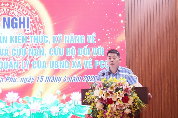 Xã Hòa Phú tổ chức hội nghị tập huấn phòng cháy, chữa cháy và cứu nạn, cứu hộ- Ảnh 2.