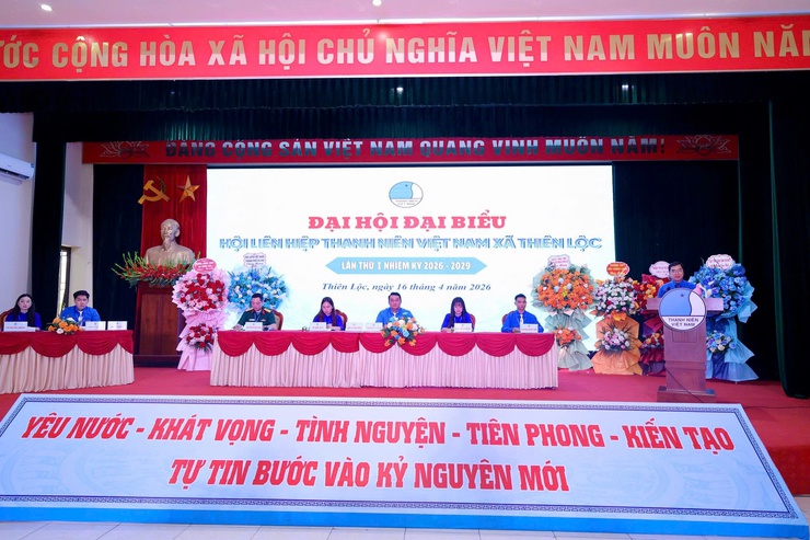 Đại hội Hội LHTN Việt Nam xã Thiên Lộc lần thứ I thành công tốt đẹp: Khơi dậy khát vọng cống hiến, phát huy vai trò tiên phong của thanh niên trong kỷ nguyên số.- Ảnh 3.