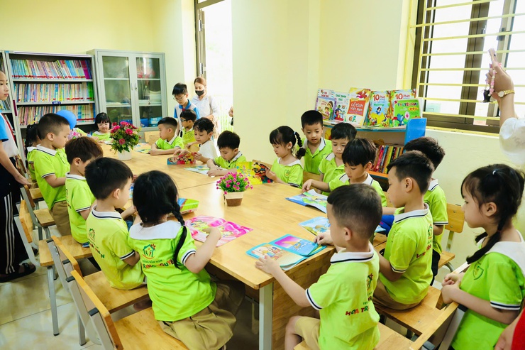 Trường Tiểu học Trường Yên tổ chức Ngày hội đón học sinh mầm non đến trải nghiệm- Ảnh 19.