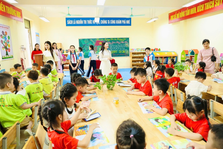 Trường Tiểu học Trường Yên tổ chức Ngày hội đón học sinh mầm non đến trải nghiệm- Ảnh 35.