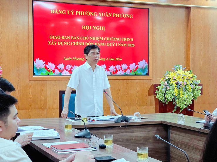Hội nghị giao ban quý I/2026 Ban chủ nhiệm Chương trình xây dựng, chỉnh đốn Đảng và hệ thống chính trị- Ảnh 5.